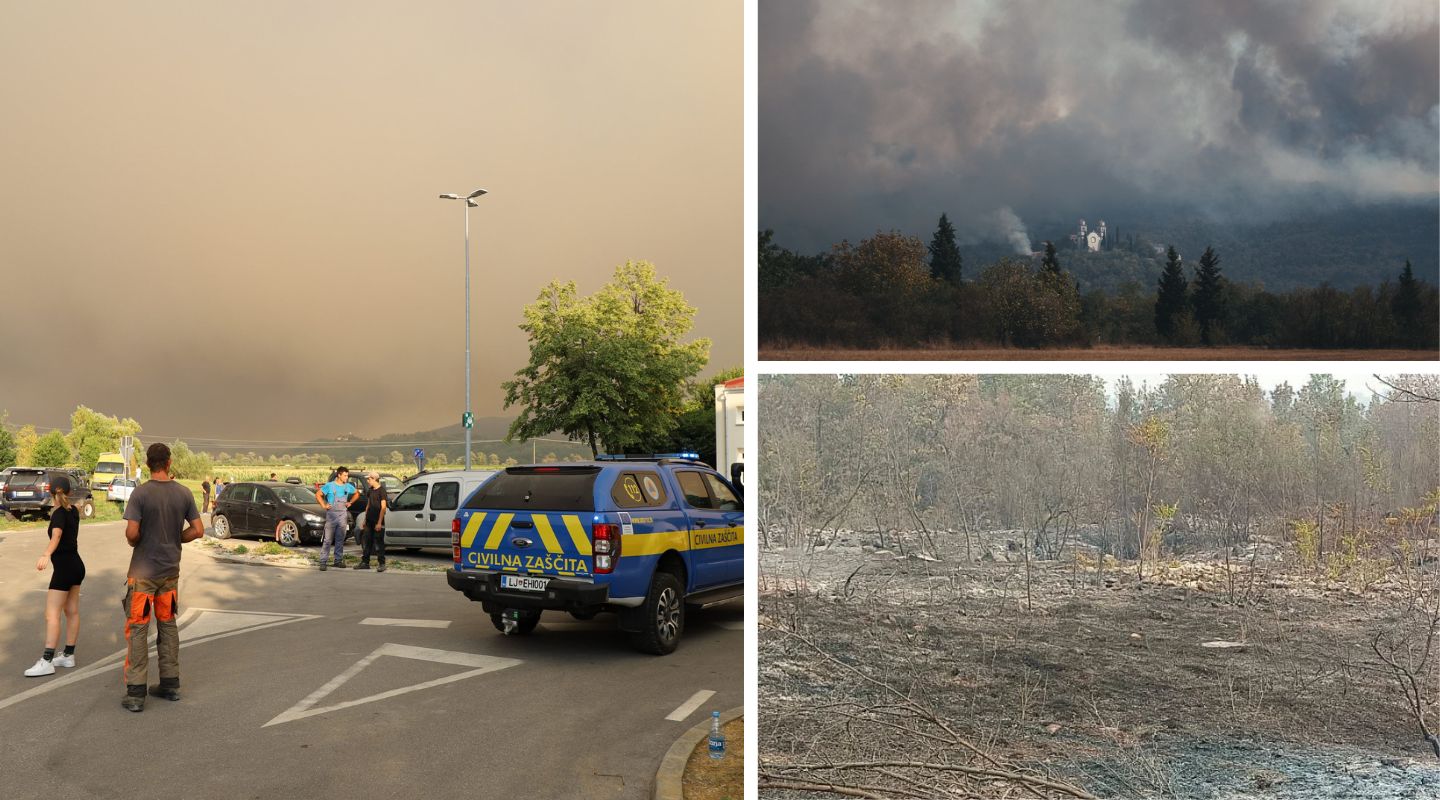 Immagine per Incendi sotto controllo sul Carso italiano, rientrati gli sfollati di Jamiano